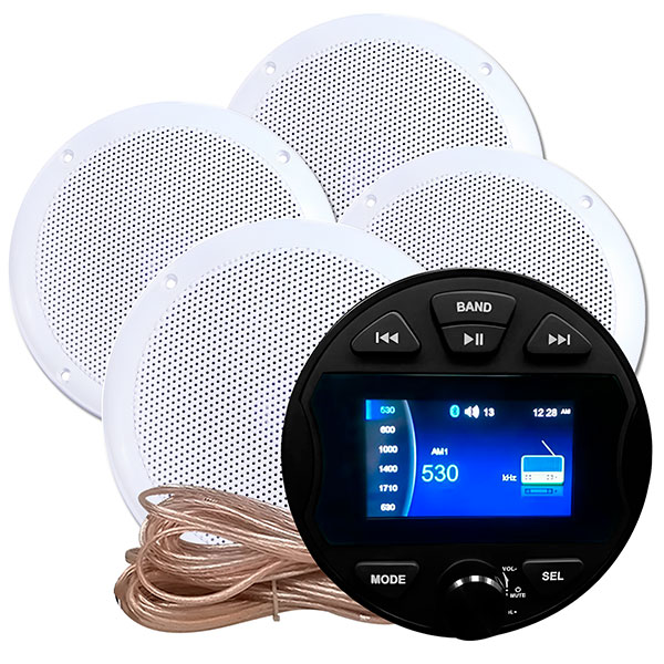Комплект влагостойкой акустики Steam Water Aqua Music DB004 VISATON белый 4 
