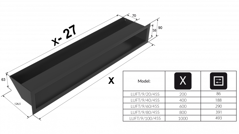 Люфт бежевая 9x40 