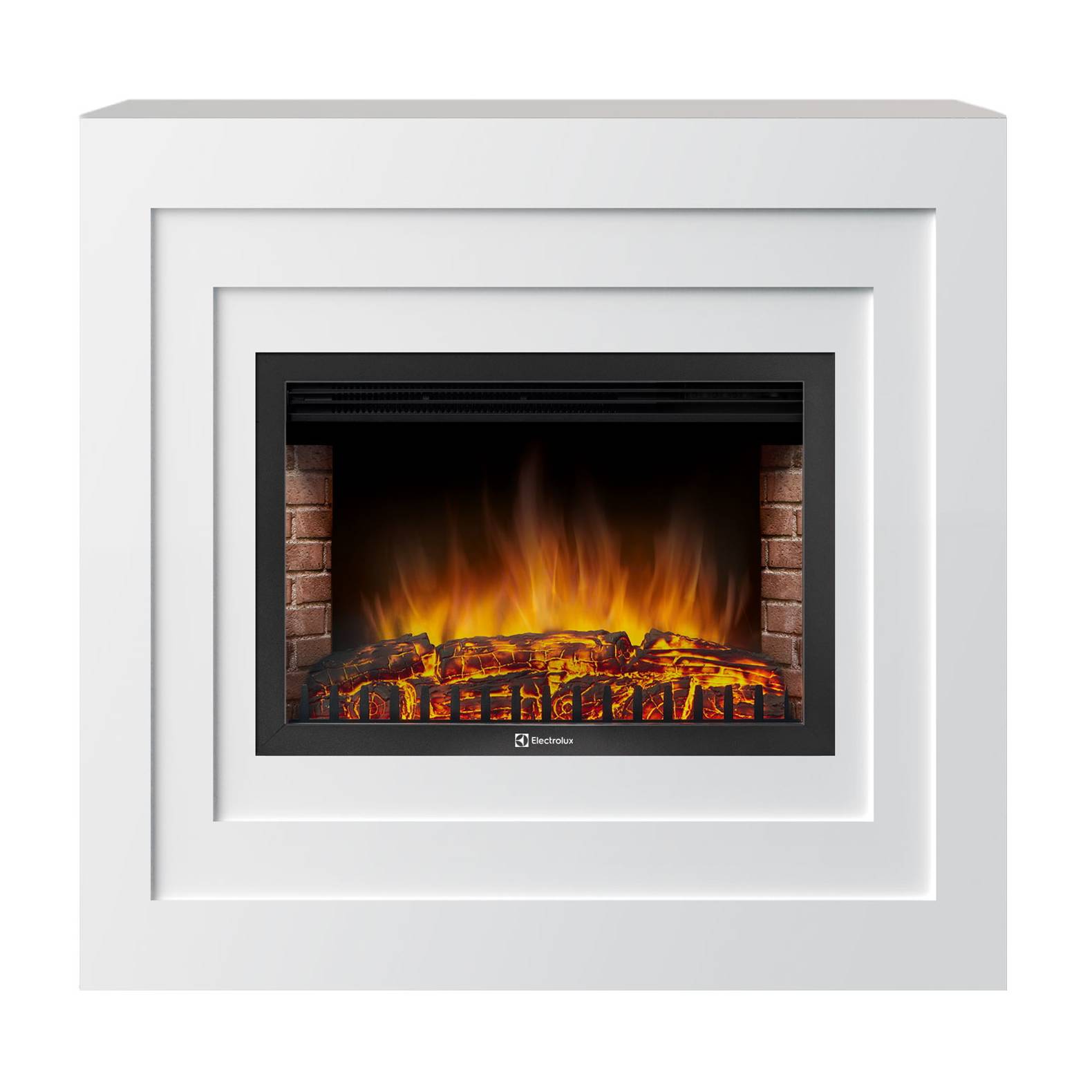 Каминокомплект:Очаг Electrolux EFP/P-2520LS с порталом Cubo 25 белый 