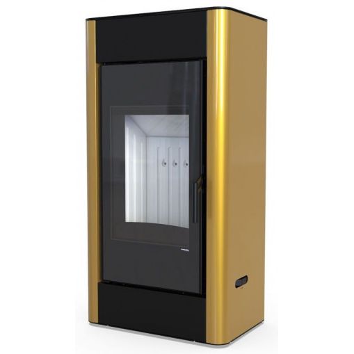 Печь камин DEFRO HOME SOLUM 9кВт золотая сталь 