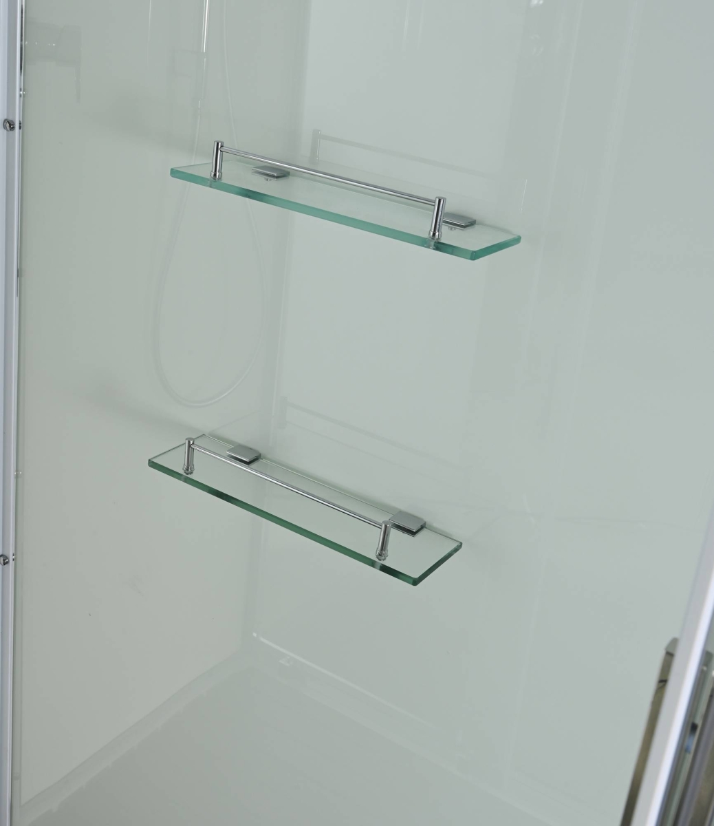 Душевая кабина Avacan K2012N 78218, 120 х 90 см, без крыши, поддон низкий, стекло прозрачное, профиль хром 