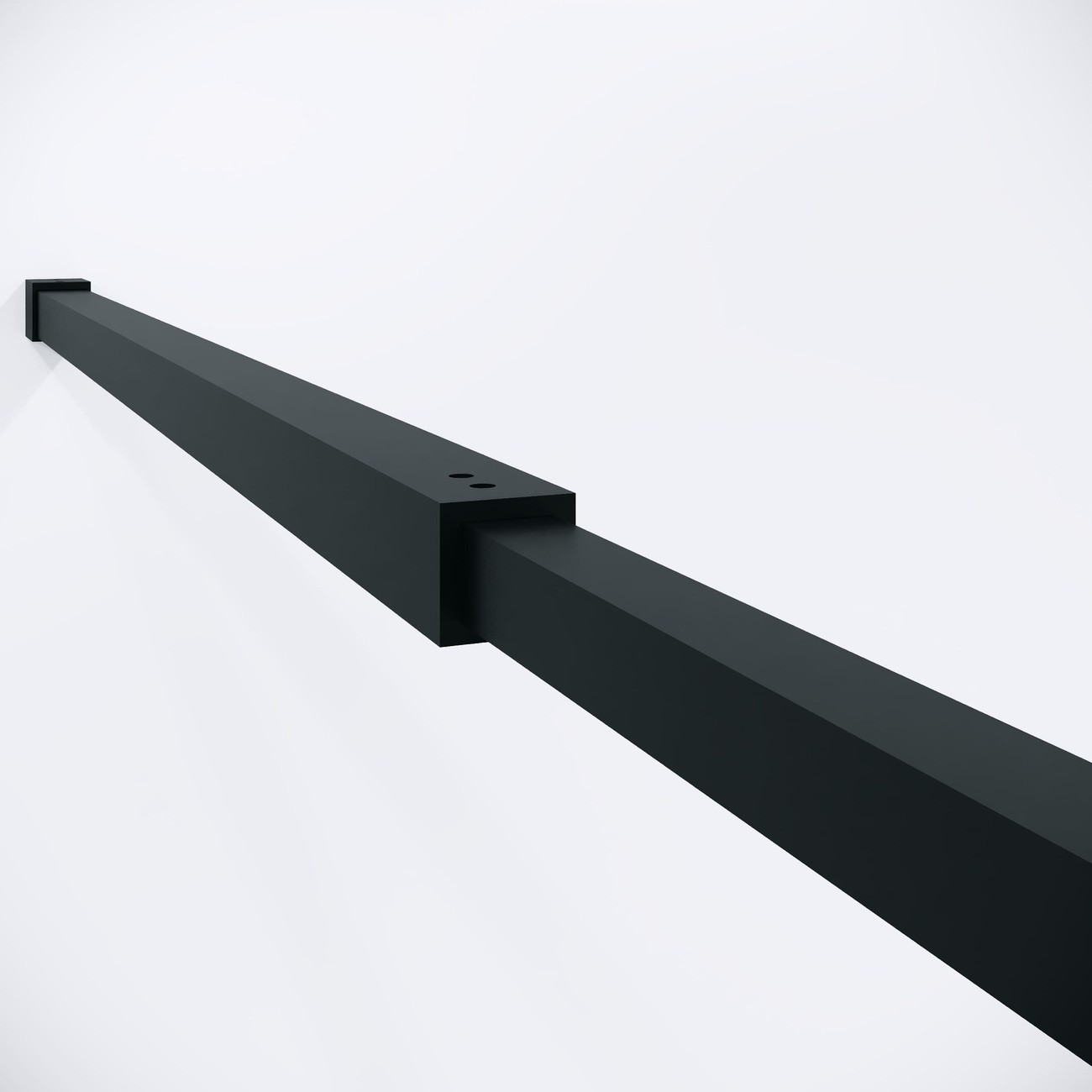 Душевая перегородка Niagara Nova NG-582-12BLACK (120х200) черный матовый,стекло белый градиент,1 место 