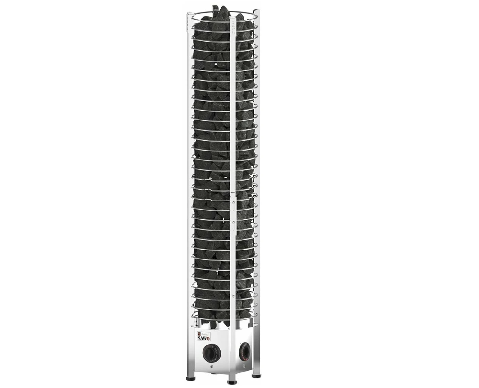 Электрическая печь SAWO TOWER TH3-60NB-P (6 кВт, встроенный пульт, нержавейка) 