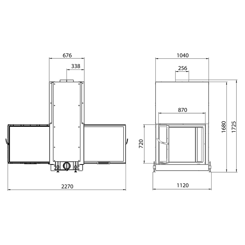 Каминная топка STAV DF 900B 