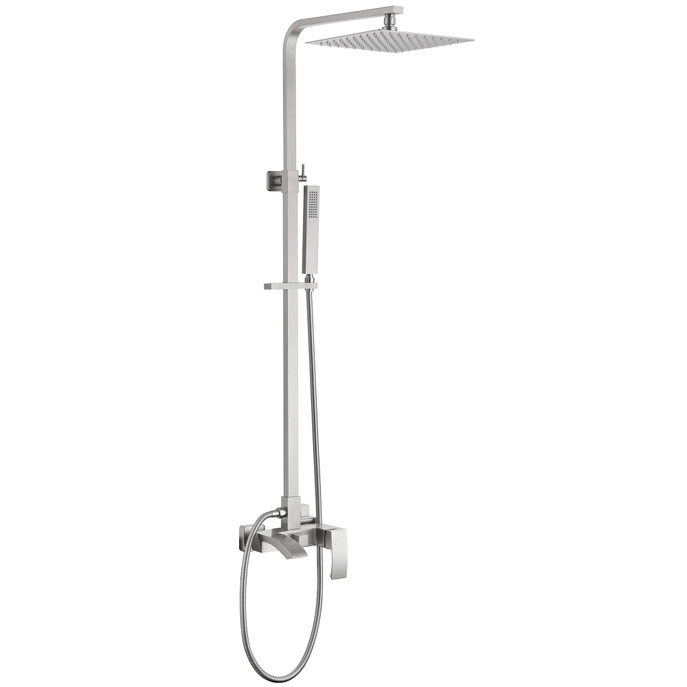 Душевая система Abber Wasserfall AF8616SPL, PVD покрытие, сатин 