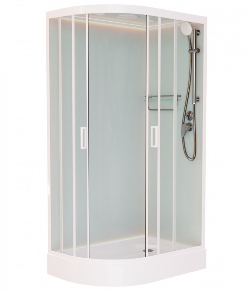 Душевая кабина Frank F412R White 120х80 см правосторонняя, 412214 