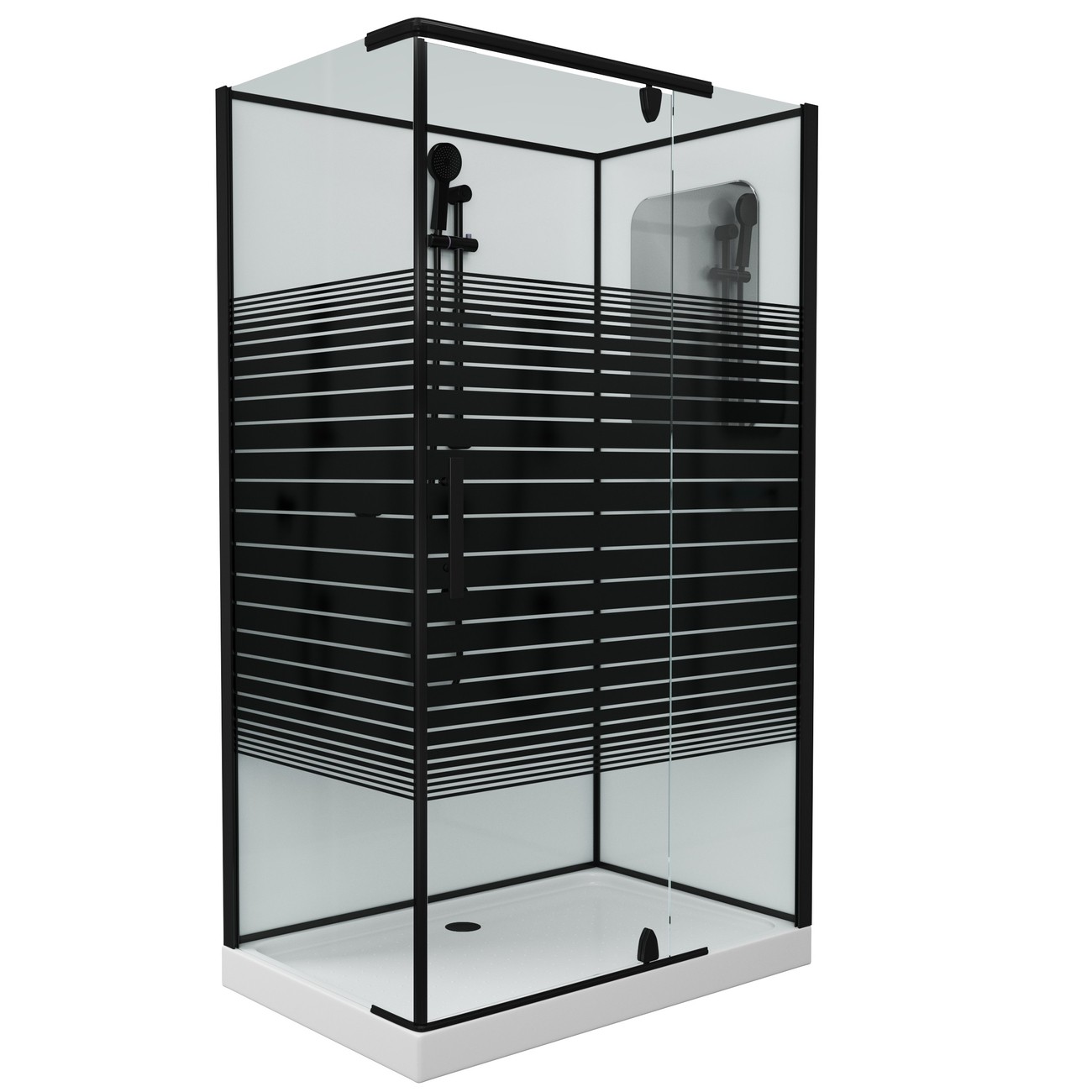 Душевая кабина Grossman Classic GR272QR (120х80х205) дверь распашная,4 места 