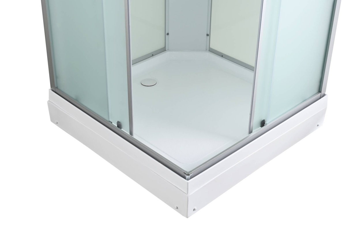 Душевая кабина Avacan CK2080N 78338, 80 х 80 см, без крыши, поддон низкий, стекло матовое, профиль хром 