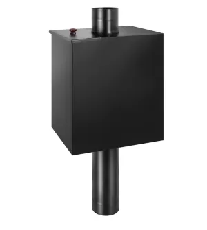 Бак BLACK на трубе 55л Ø115 (Прямоуг) (AISI 439) (МП) 