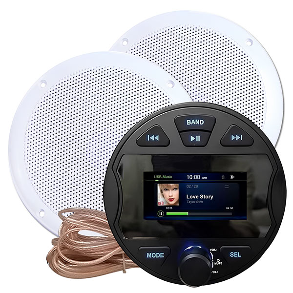 Комплект влагостойкой акустики Steam Water Aqua Music DB003 VISATON белый 2 