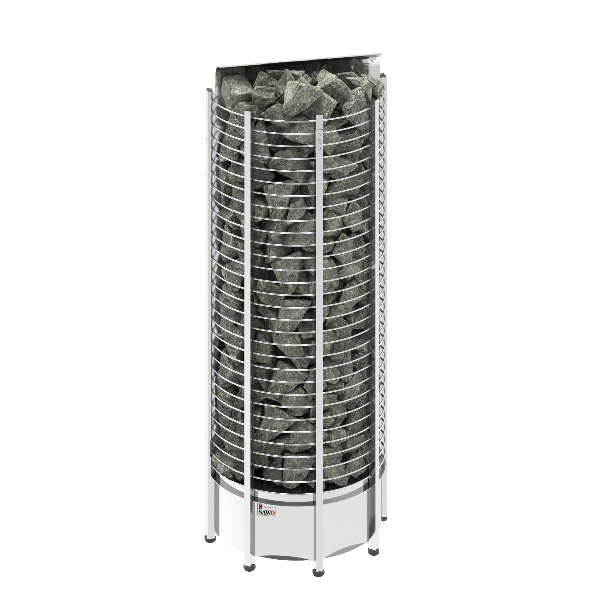 SAWO Электрическая печь TOWER вертикальная, пристенная, 10,5 кВт, TH6-105NS-WL, выносной пульт (пульт и блок мощности докупаются отдельно) 