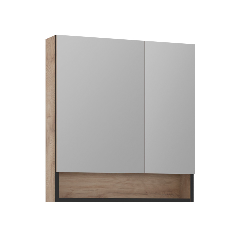 Зеркальный шкаф Orka Knidos 3001001, 75 см, цвет Legnano 