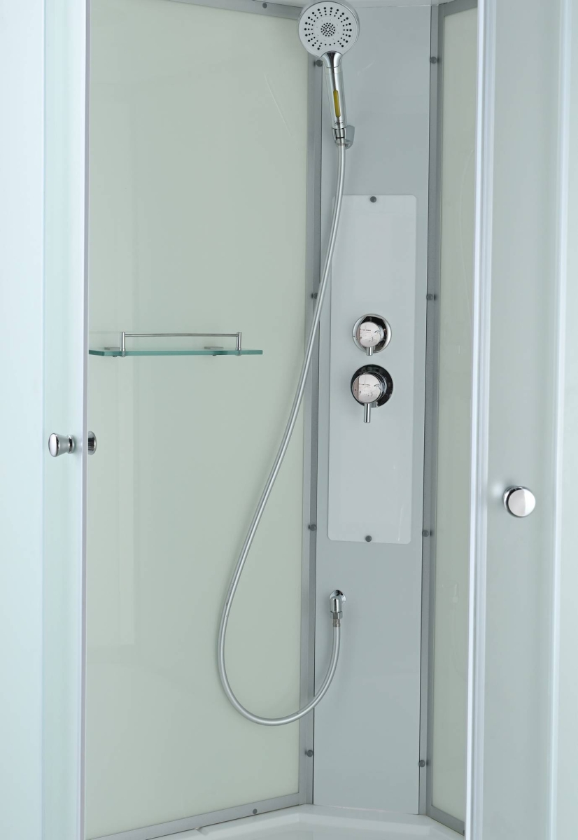 Душевая кабина AvaCan C5012LN/C5012RN 78335/78332, 120 x 80 см, без крыши, поддон высокий, левая/правая, стекло матовое, профиль хром 