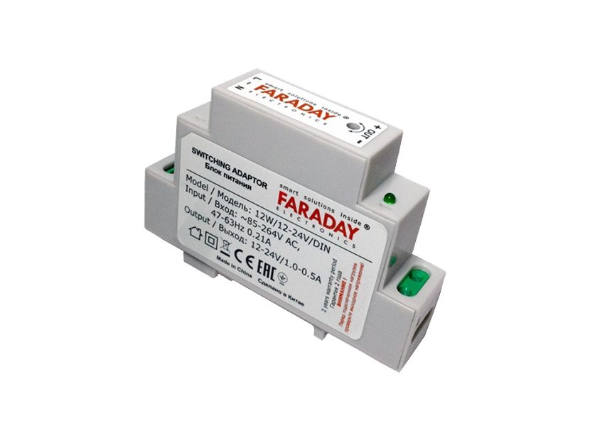 Блок питания 12W/12-24V DIN 