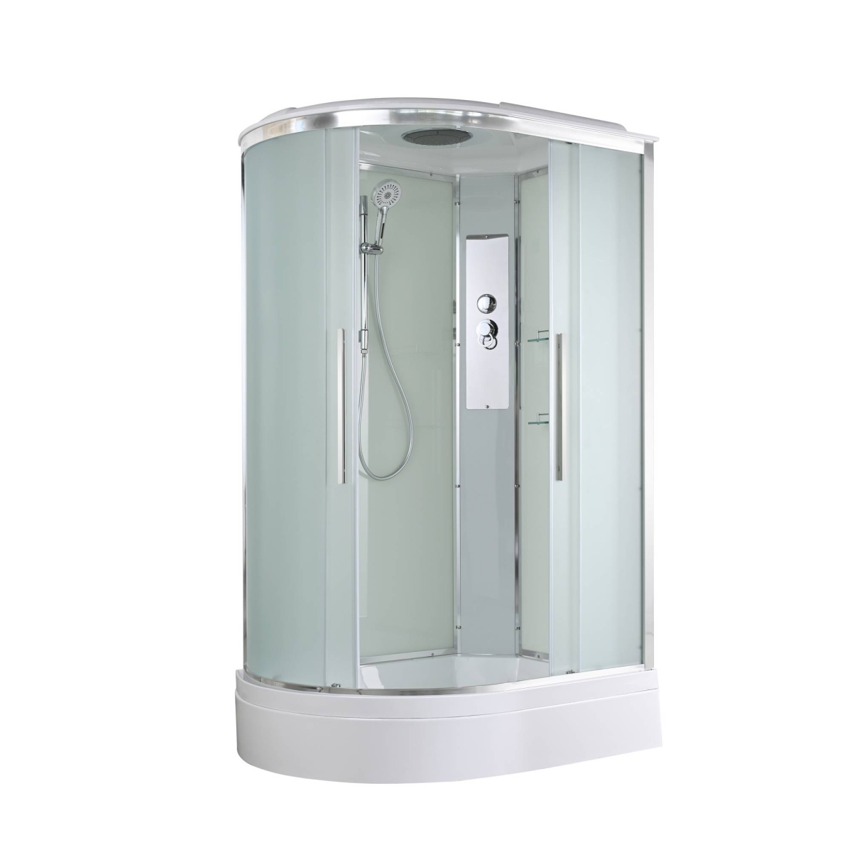 Душевая кабина AvaCan EM3912L/EM3912R 78148/78142, 120 x 90 см, с крышей, поддон средний, левая/правая, стекло матовое, профиль хром 