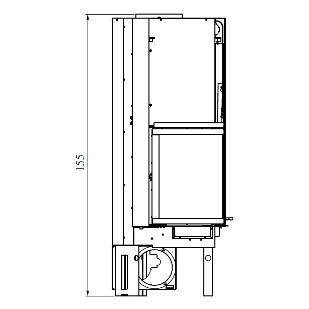 Каминная топка EdilKamin IC TEKNO 2 DX N 