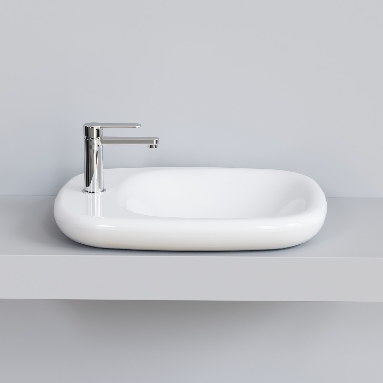 Раковина Ambassador Diamond 126T20001 (540*450*100) БЕЛАЯ 