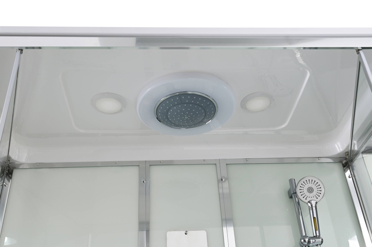 Душевой бокс AvaCan V5016 78257, 160 x 85 см, с крышей, поддон высокий, стекло прозрачное, профиль хром 