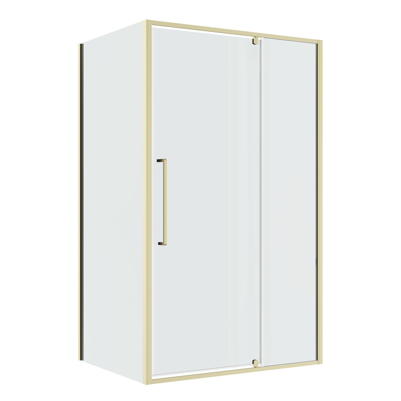 Душевое ограждение Niagara Nova NG-45-12ASG-A100SG-34 (120х100х195) прямоугольник,распашная,золото сатин,стекло прозрачное,2 места 