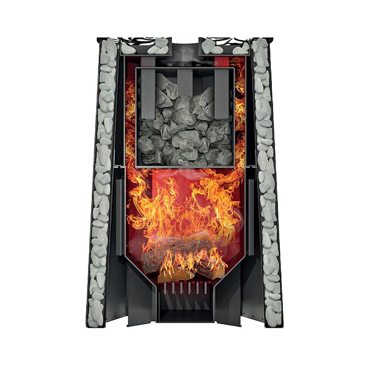 Дровяная печь для бани Grill’D Violet Steel Long 
