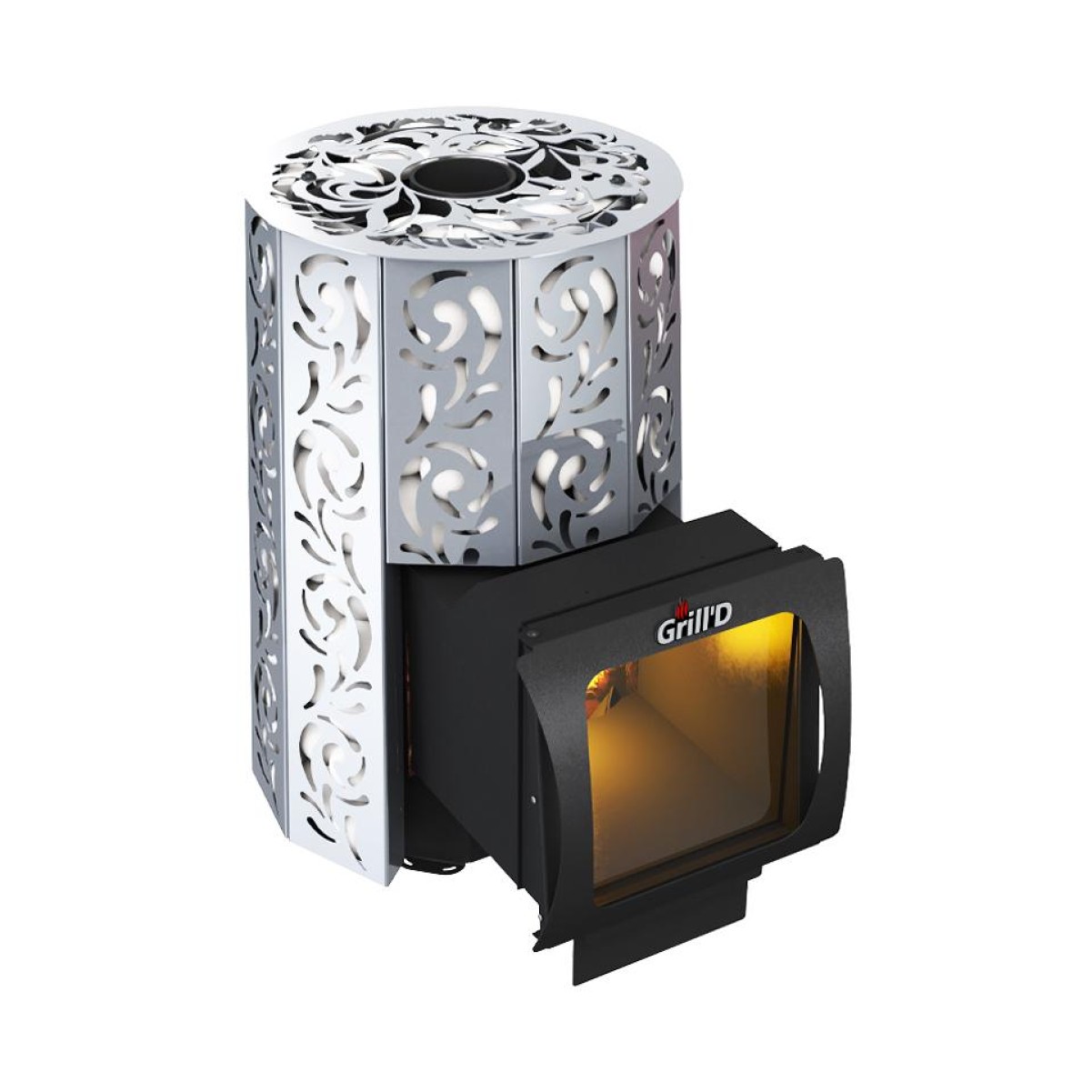 Дровяная печь для бани Grill’D Violet Steel Long Window Max 