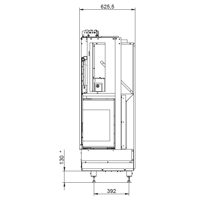 Каминная топка Palazzetti Ecomonoblocco WT 78R V12ET 