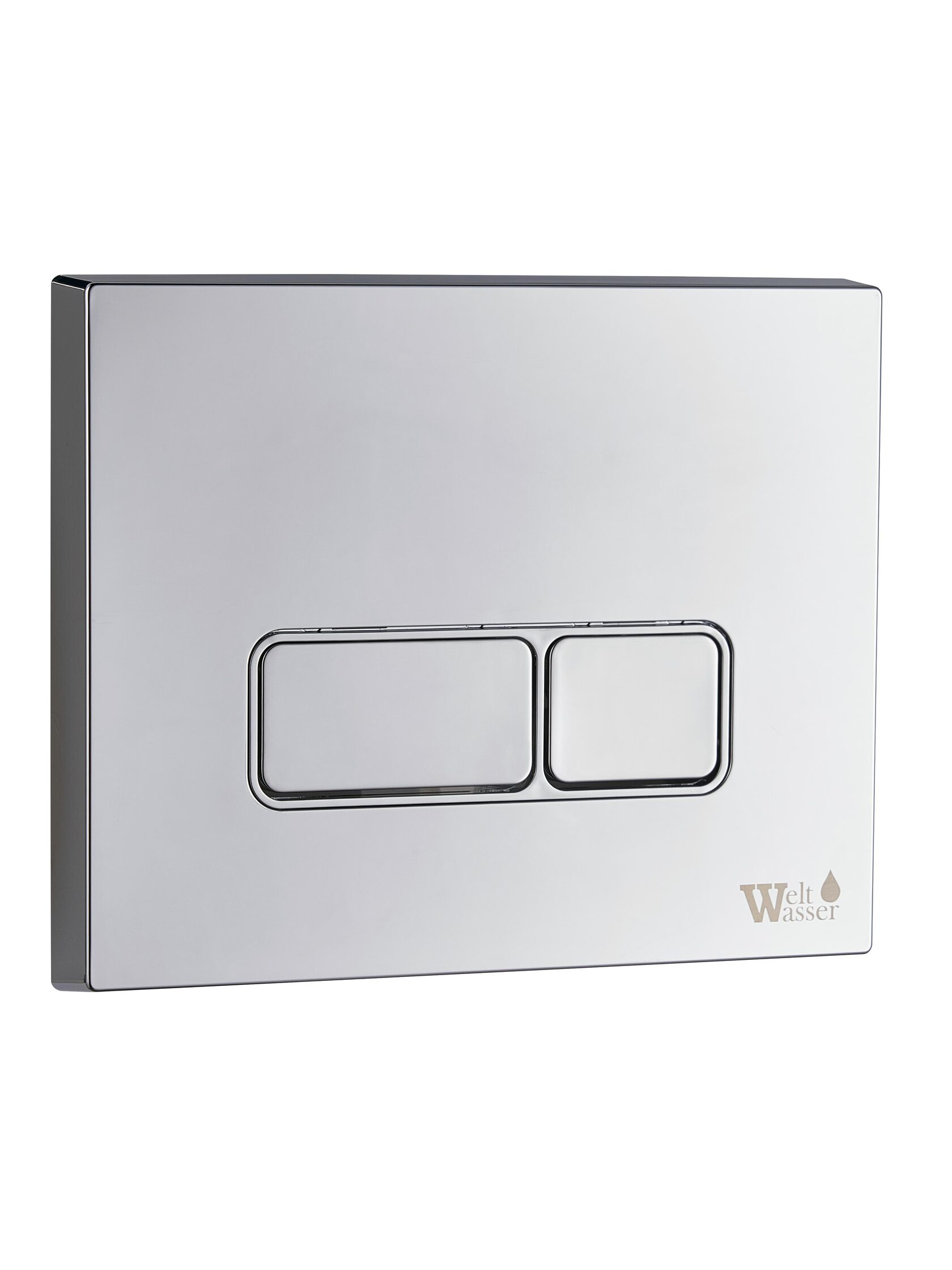 WeltWasser WW MARBERG 410 SE CR Кнопка хром нажимная для инсталляции. Квадратная 