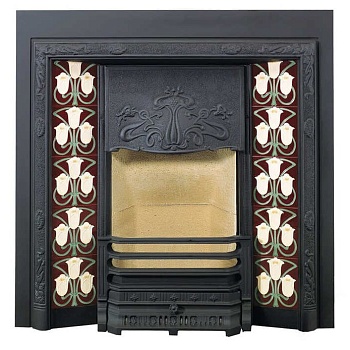 Каминная топка STOVAX Art Nouveau Tiled Fireplace 