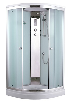 Душевая кабина Timo Comfort T-8809F Fabric Glass, стекло матовое, 90 x 90 см 