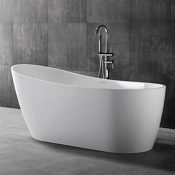 Ванна акриловая Abber 130 х 70 x 70 см, отдельностоящая, белая, AB9353-1.3 