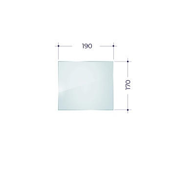 Стекло Везувий ДТ-3С (0,190*0,170) 