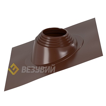 Кровельный проход "ВЕЗУВИЙ" № 5 (д.200-275мм, 470х470мм) угл, силикон, Коричневый 