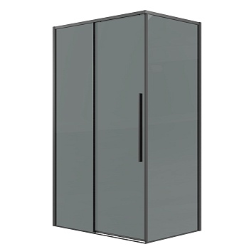 Душевое ограждение Grossman Galaxy 100.K33.01.120.42.10-200.K33.01.90.42.10 (120х90х195) раздвижная,графит сатин,стекло тонированное,2 места 