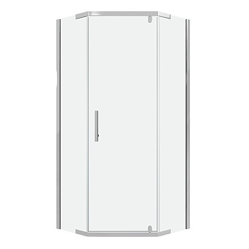 Душевое ограждение Niagara Eco NG-1009-14D (90х90х190) трапеция,распашное,хром,стекло прозрачное,1 место 