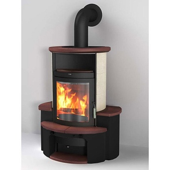 Печь 34 GT ECOplus, jola-braun/stone 245, цоколь графит (Hark) 