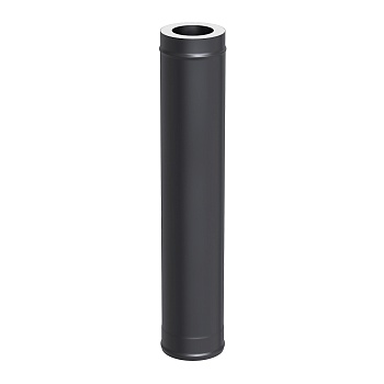 Сэндвич-труба KERABLACK (AISI 430 1,0мм/0,5мм)  д.115х200, L-1м 