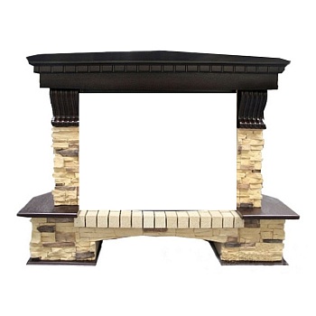 Портал Royal Flame Pierre Luxe угл. сланец 