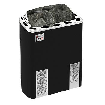 SAWO Электрическая печь FIBER COATED, MINI X: с термоизоляционным покрытием, нержавеющая сталь, 3 кВт, MX-30NS-PF , выносной пульт (пульт и блок мощности докупаются отдельно) 