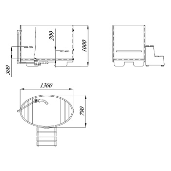 Купель из лиственницы Blumenberg 130/9 