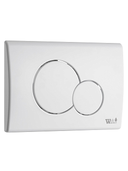 WeltWasser WW MARBERG 507 RD GL-WT Кнопка белая нажимная для инсталляции. Круглая 