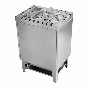 Электрическая печь Lang VapoTherm V50, 9 кВт, с парогенератором (цвет: нержавеющая сталь) 
