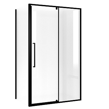 Душевое ограждение Niagara Nova NG-85-12AB-A90B-34 (120х90х195) прямоугольник,черный матовый,дверь распашная,стекло прозрачное,2 места 
