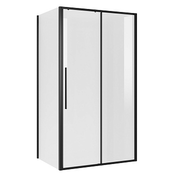 Душевое ограждение Niagara Nova NG-84-12AB-A90B-34 (120х90х195) прямоугольник,черный матовый,дверь раздвижная,стекло прозрачное,2 места 