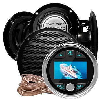 Комплект влагостойкой акустики Steam Water Aqua Music DB002 VISATON черный 4 