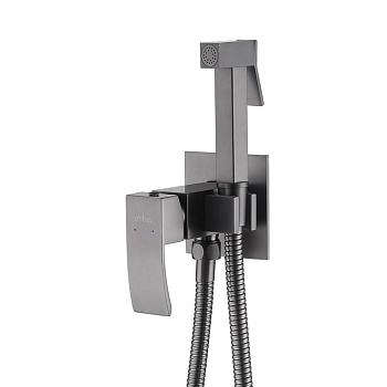 Смеситель ABBER Wasserfall AF8625NG с гигиеническим душем, никель 
