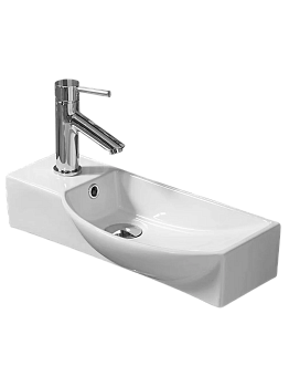 WW AISBACH 7945 GL-WT L Раковина подвесная (глянцевая белая) 505х235х125 