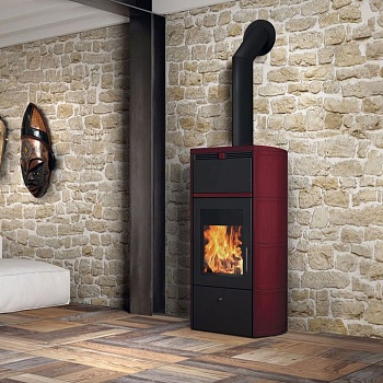 Печь FLAMMA 14 CS BORDEAUX (EdilKamin) 