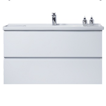 Тумба с раковиной Orans BC-4023-1000 White 100 см подвесная, белая 