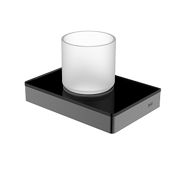 Стакан Black&White Gravity, GA-9605GM, держатель gun metal 