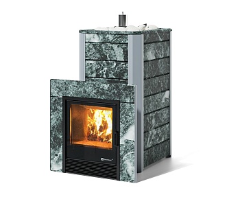 Печь Easysteam Ялта 40/2024 в облицовке из камня 